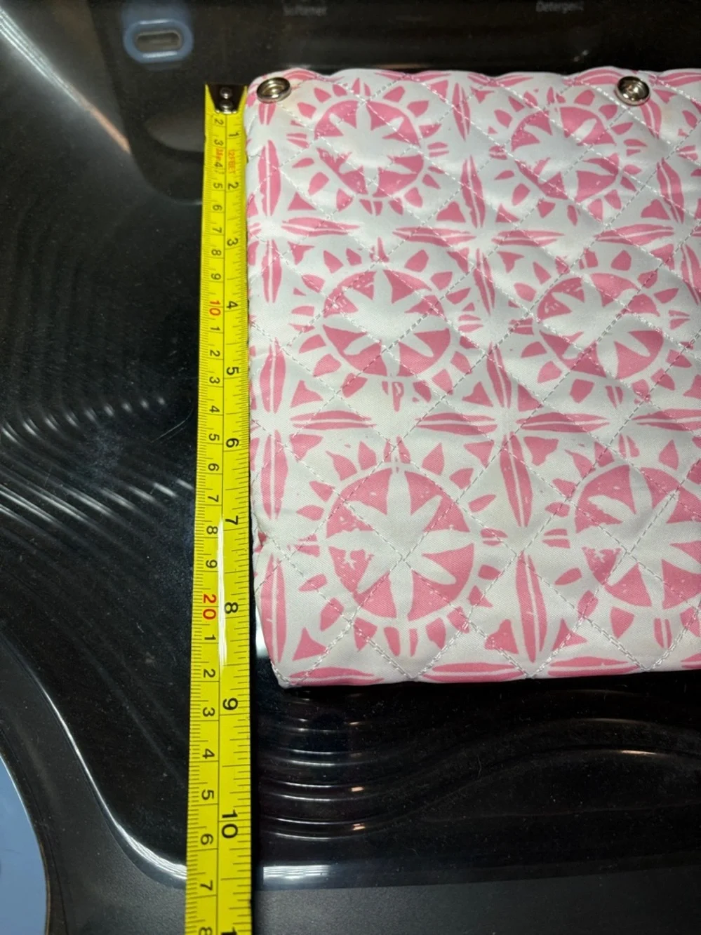 Scout Pink/White Lined Cosmetic Bag